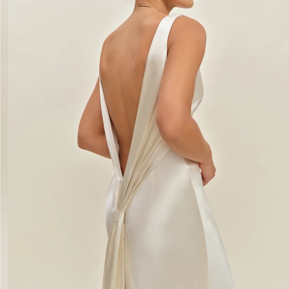 NEW NWT Reformation Margot Silk Dress - Picture 3 of 7